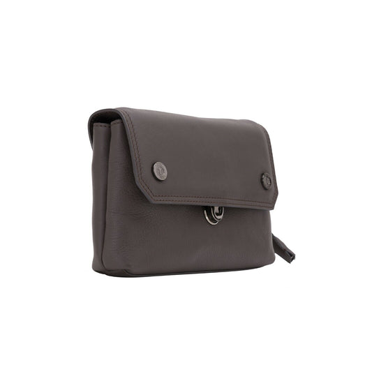$390 Testoni Bologna Brown Easy Calf Hand Clutch Bag Padlock with Keys