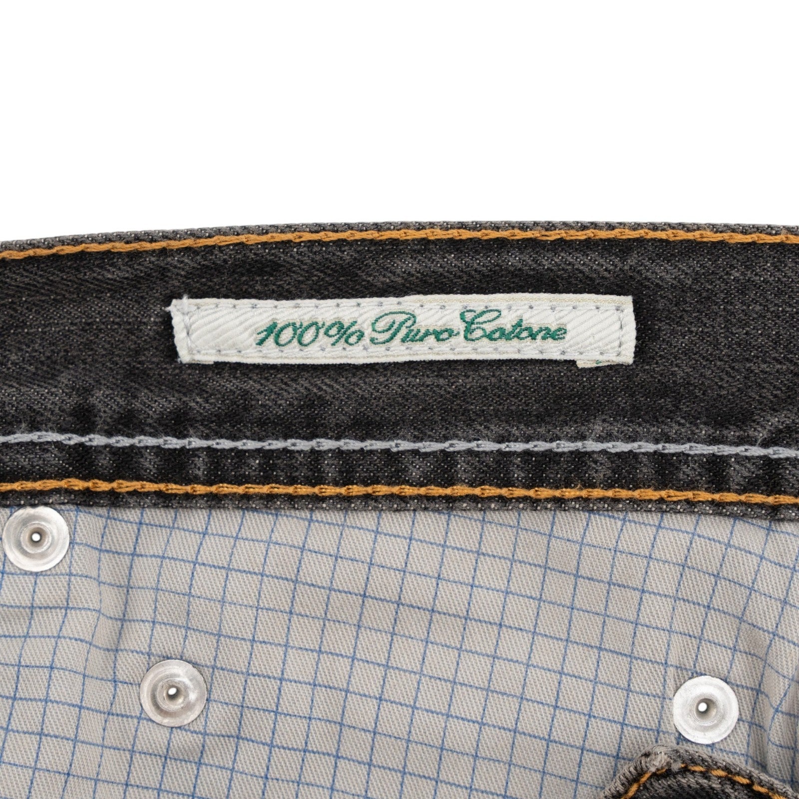 415$ LUIGI BORRELLI NAPOLI Washed Dark Grey Denim Jeans Cotton 35 US / 51 EU