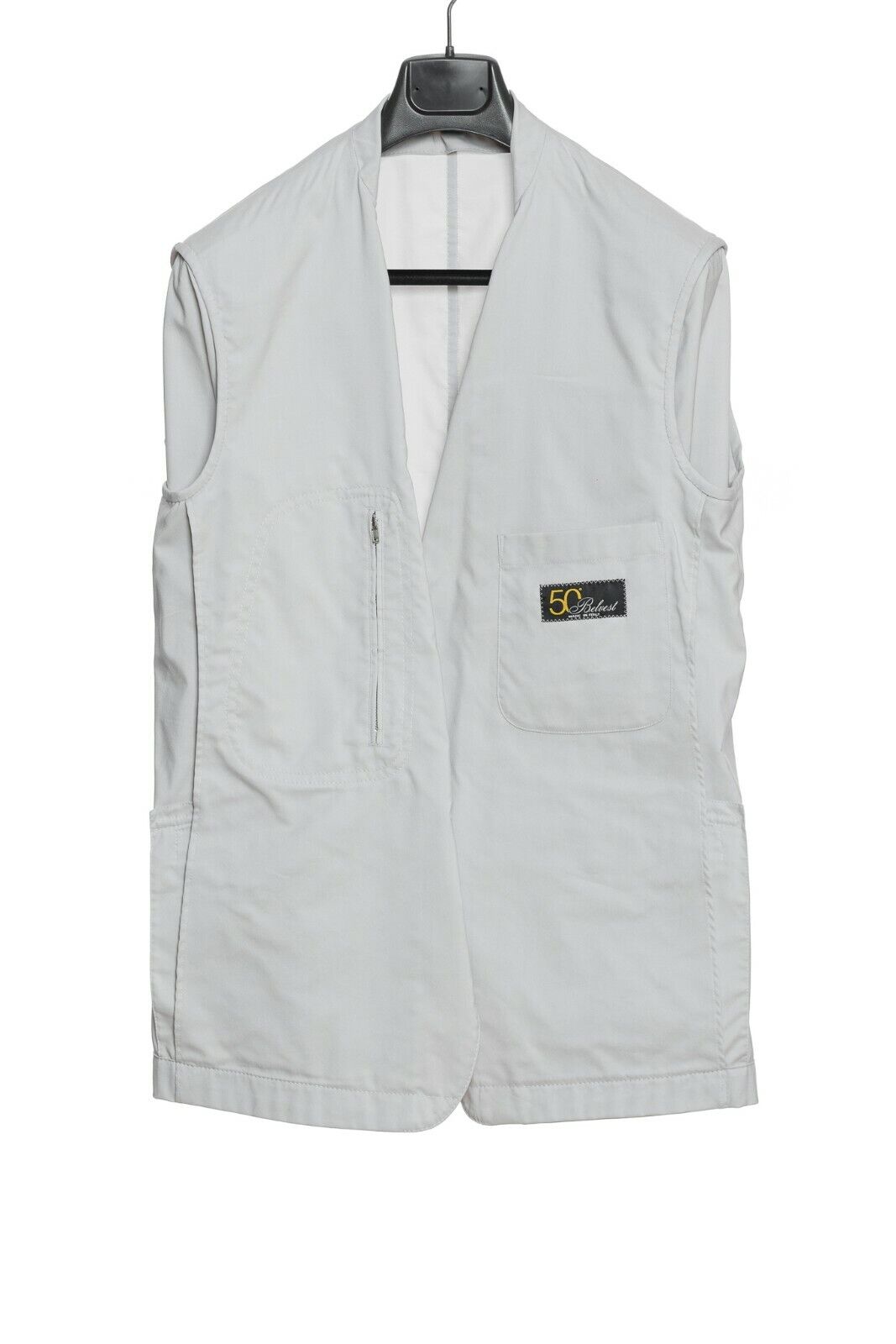 1750$ BELVEST CITY SAFARI Jacket with Martingale Ice Cotton 40 US / 50 EU Drop 8