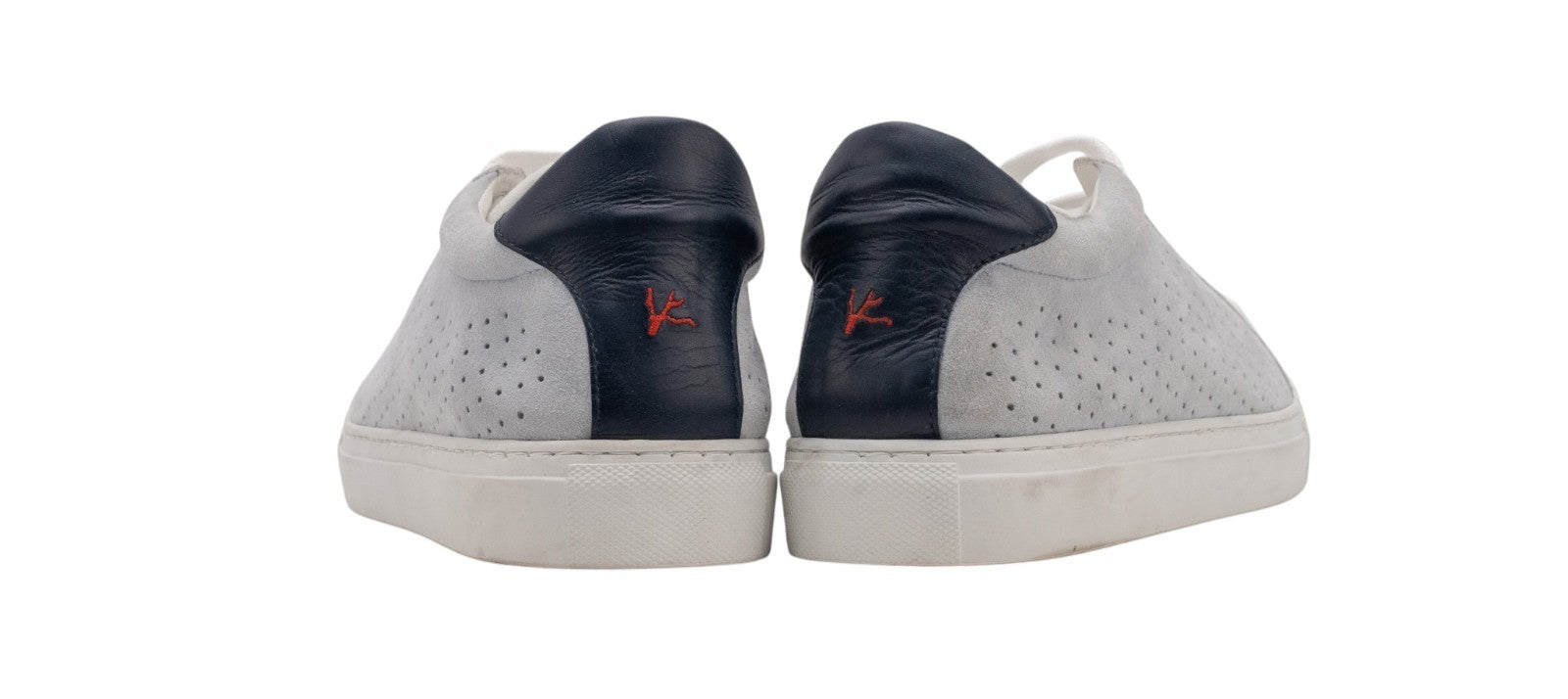 ISAIA NAPOLI Ice Suede Leather Perforated Shoes Sneakers 9 UK / 10 US / 43 IT