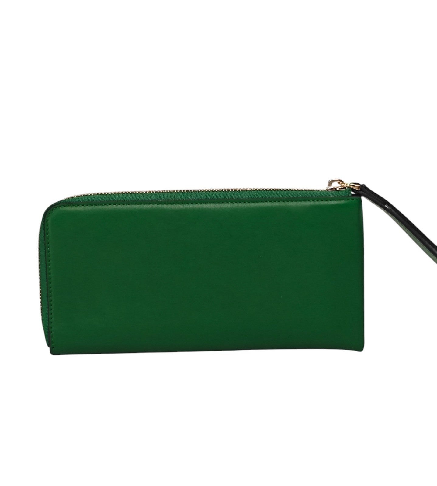 565$ PINEIDER FIRENZE Zip Around Wallet Green Smooth Calf Leather Green