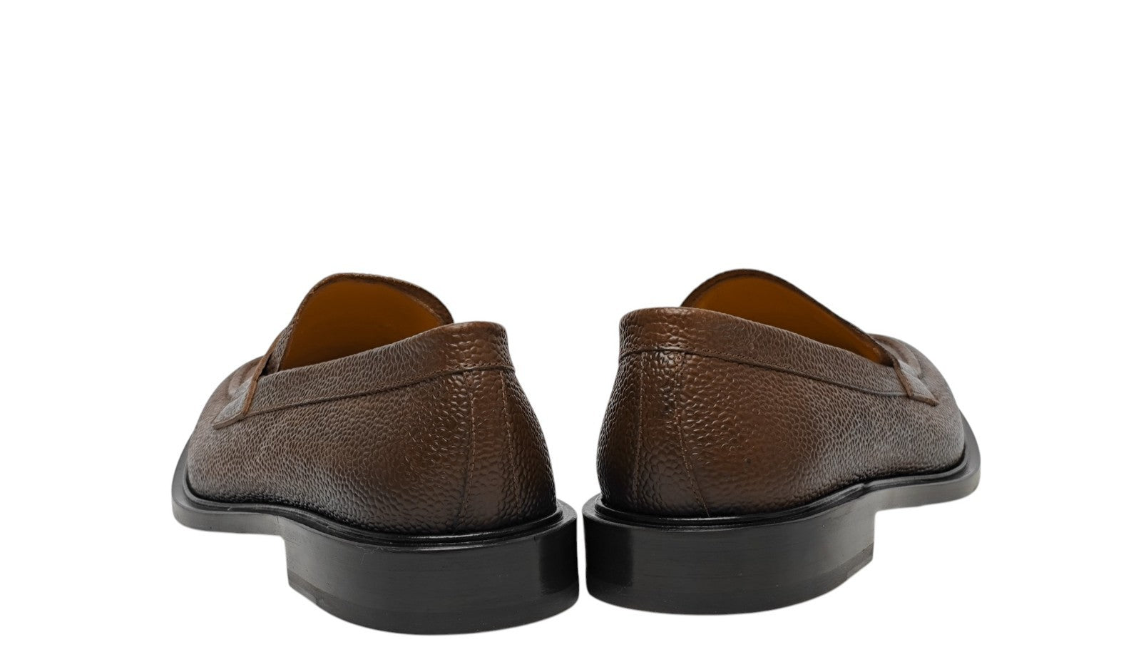 1200$ TESTONI "Lucca"Loafer Brushed Caviar Calf Chestnut 8 UK / 9 US / 42 IT