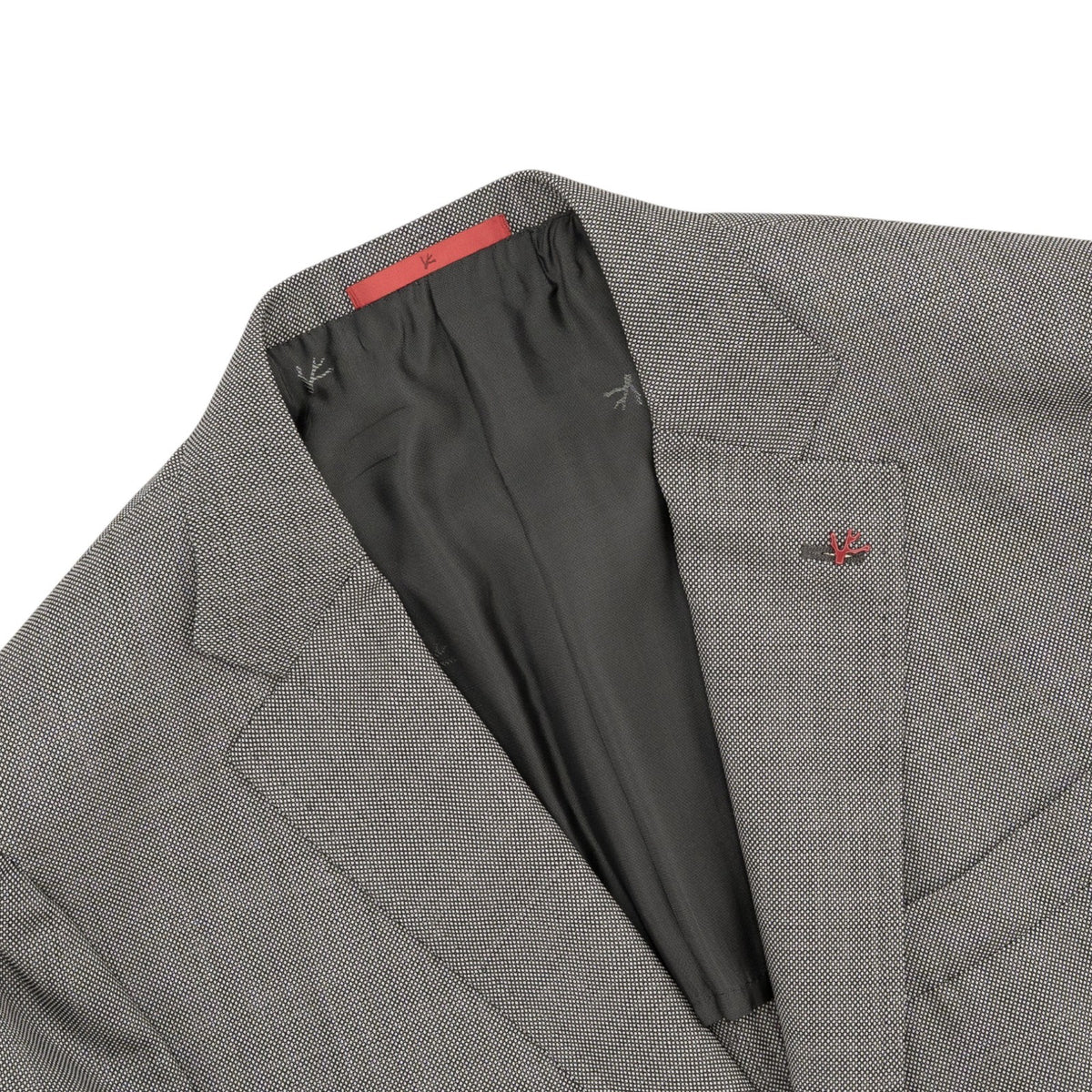 $6850 ISAIA NAPOLI "Capri" Gray Suit Hand-Sewn Fine Wool Grisaglia