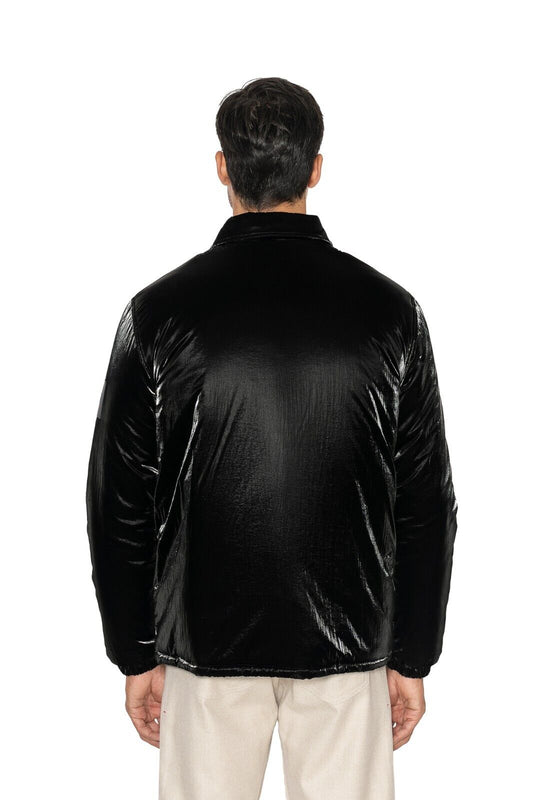 $1800 KITON KNT Black "Shiny Effect" Padded Puffer Jacket Coat - PA