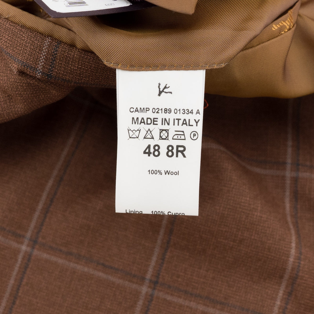 $6450 ISAIA NAPOLI "Capri" Rust Hand-Sewn Suit Fine Wool 38 US / 48 EU 8R