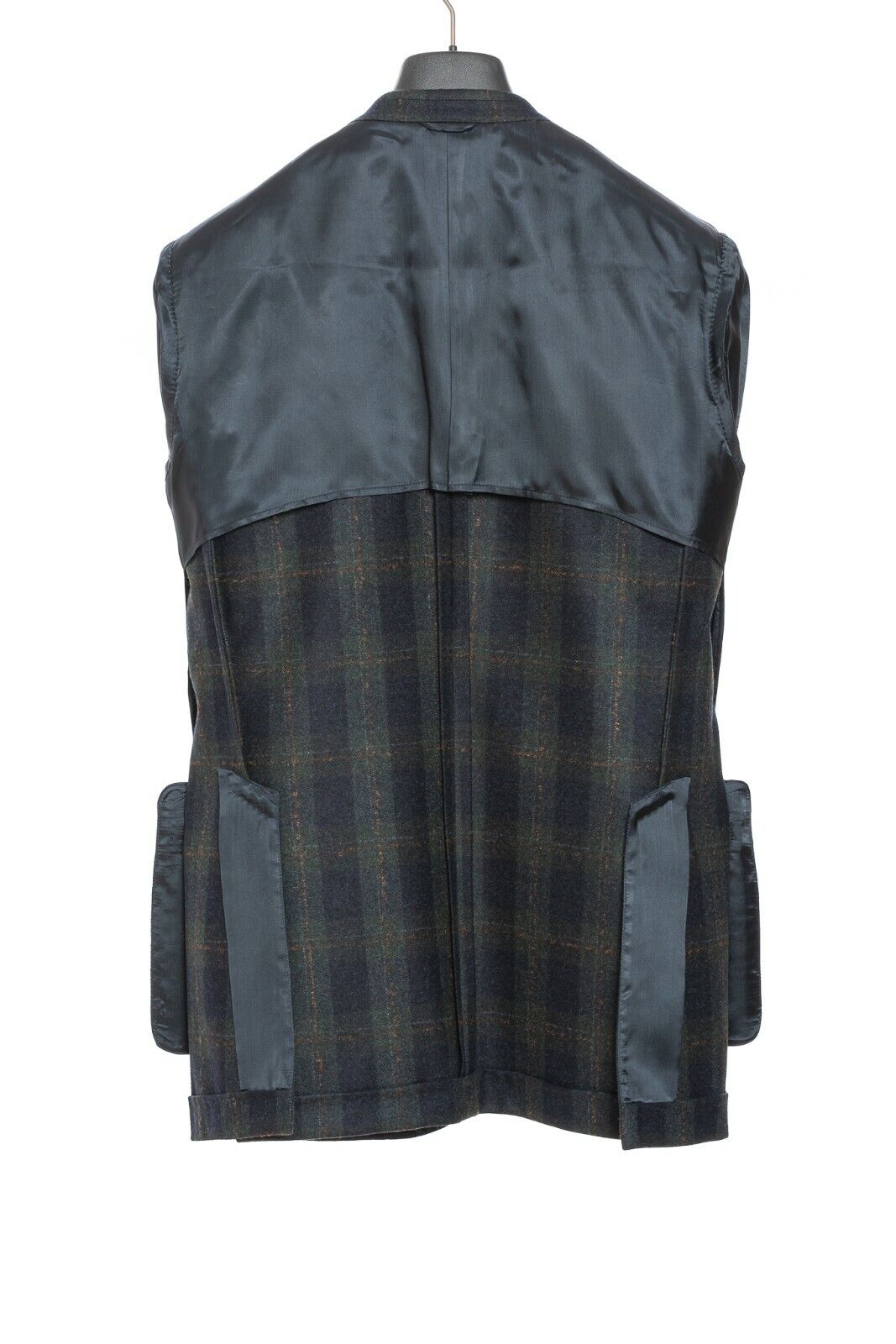 2250$ BELVEST Jacket Flannel Wool 100's Checks 40 US / 50 EU 8R Super Slim Fit