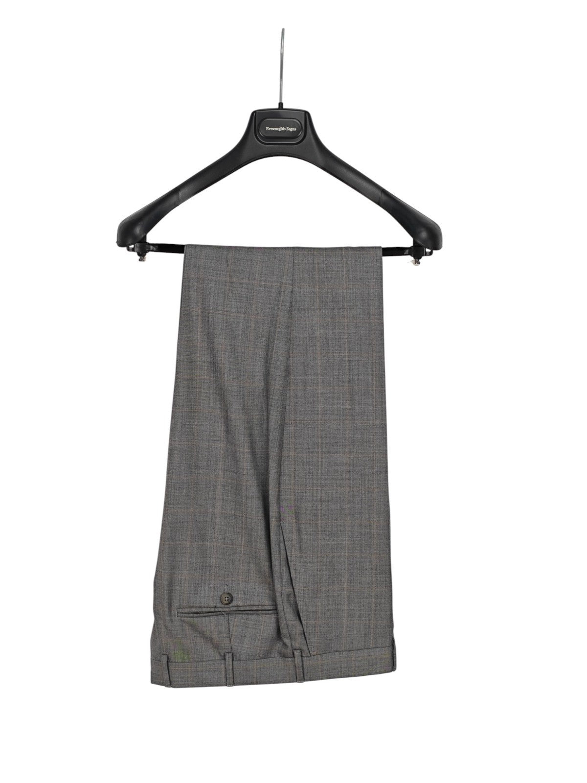 $4450 ERMENEGILDO ZEGNA Gray Glen Plaid Suit Fine Wool 38 US / 48 EU R
