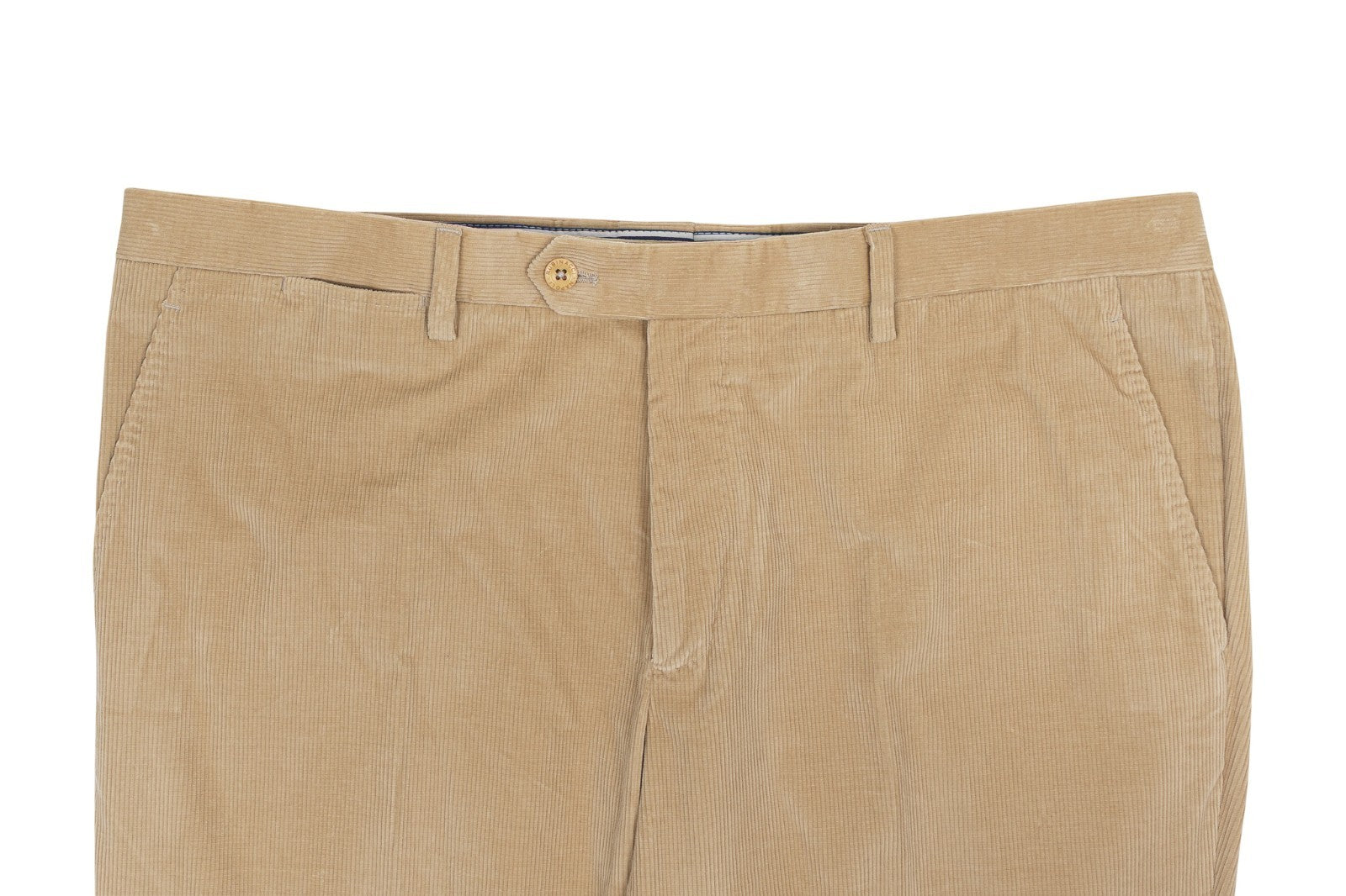 625$ RUBINACCI NAPOLI "Luca" Beige Cotton Soft Stretch Corduroy Pant 40 US 56 EU