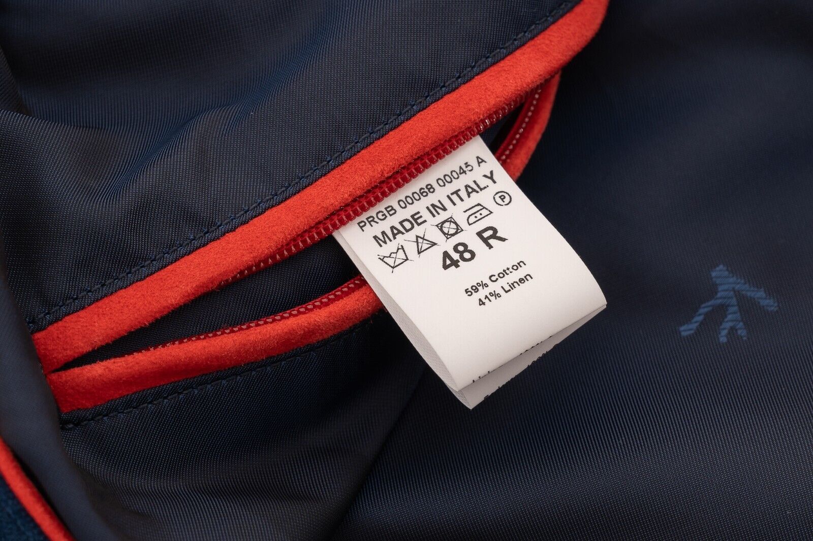 $3800 ISAIA NAPOLI Blue Bomber Jacket Velvet Cotton / Linen 40 US / 50 EU Slim