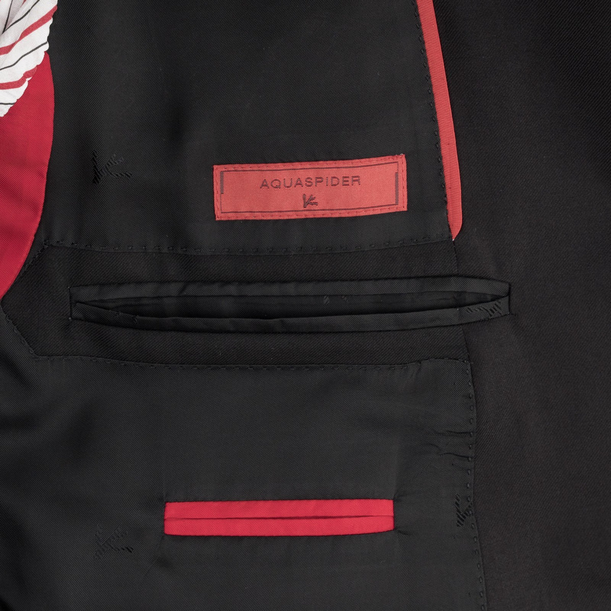 $7120 ISAIA "Gregorio" Black Suit Hand-Sewn Wool Aquaspider Water Repellent