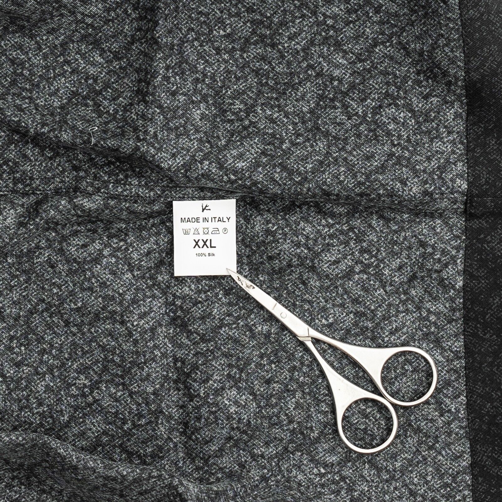 $1900 ISAIA NAPOLI Handmade Gray Pajama Set Dressing Gown Robe 100% Silk Sz XXL