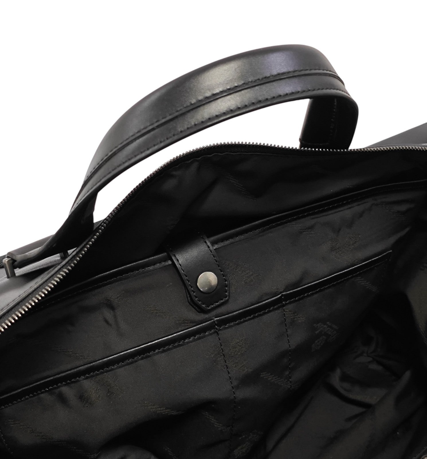 1300$ PINEIDER FIRENZE 1774 Leather & Nylon Shoulder Travel Duffle Bag Black