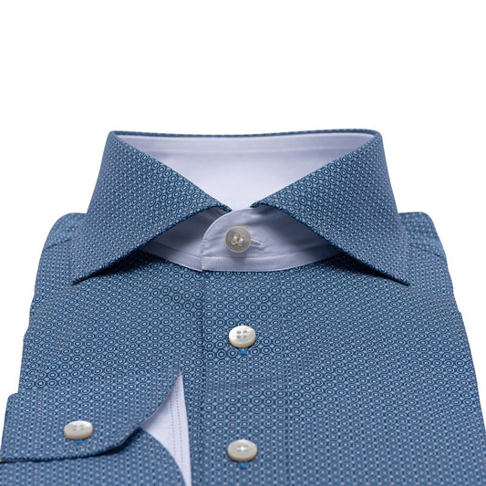 690$ LUXURY GERLIN Shirt Blue THOMAS MASON Fine Cotton 4L BIJAN