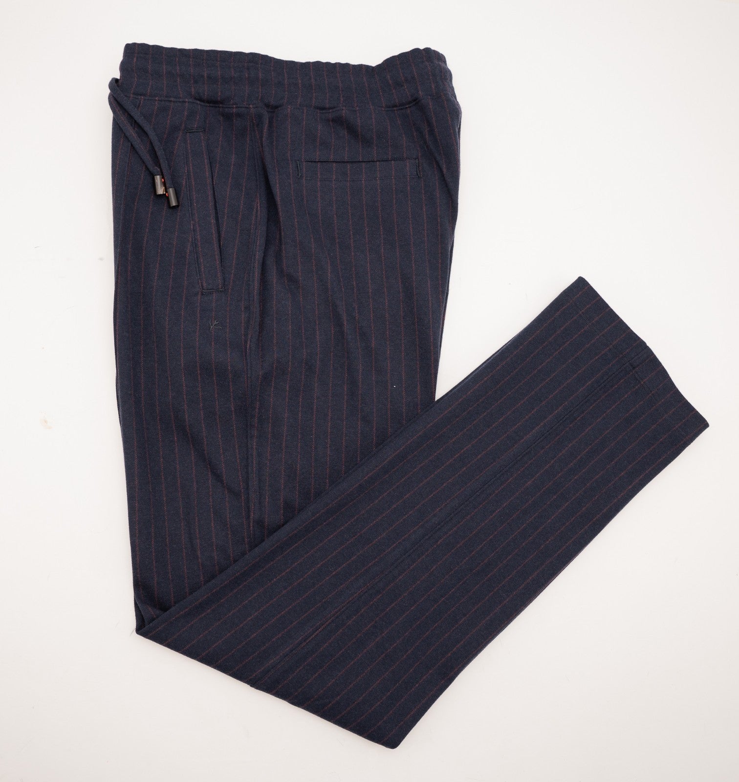 $3600 ISAIA Blue Zip Tracksuit Jogging Jersey Cotton Cashmere Silk Size L