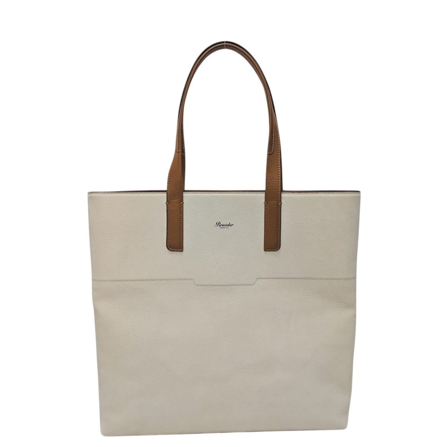 1420$ PINEIDER FIRENZE 1774 Handbag Tote Bag Work Nubuk Calf Sand