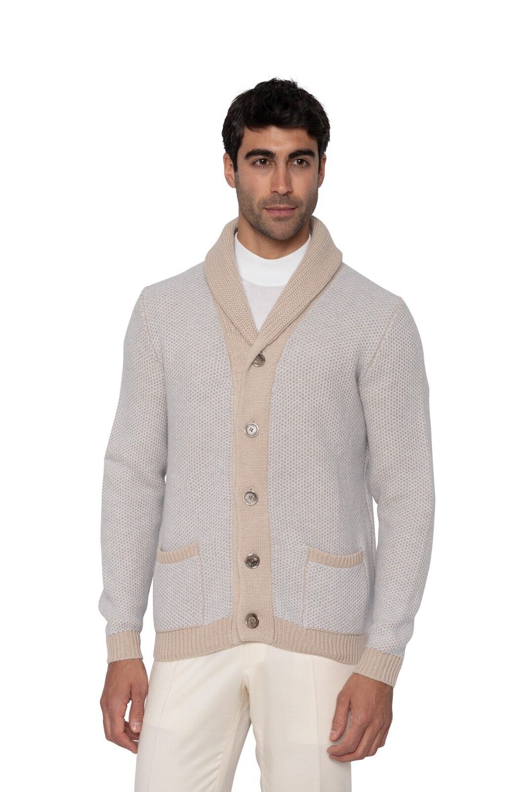 $2400 FEDELI CASHMERE "Terminillo" Cardigan Thick 100% Cashmere 40 US / 50 EU