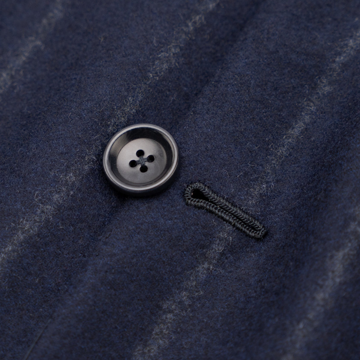 Sartoria DALCUORE NAPOLI Total Hand-Sewn Suit Flannel Wool Blue 40 US / 50 EU