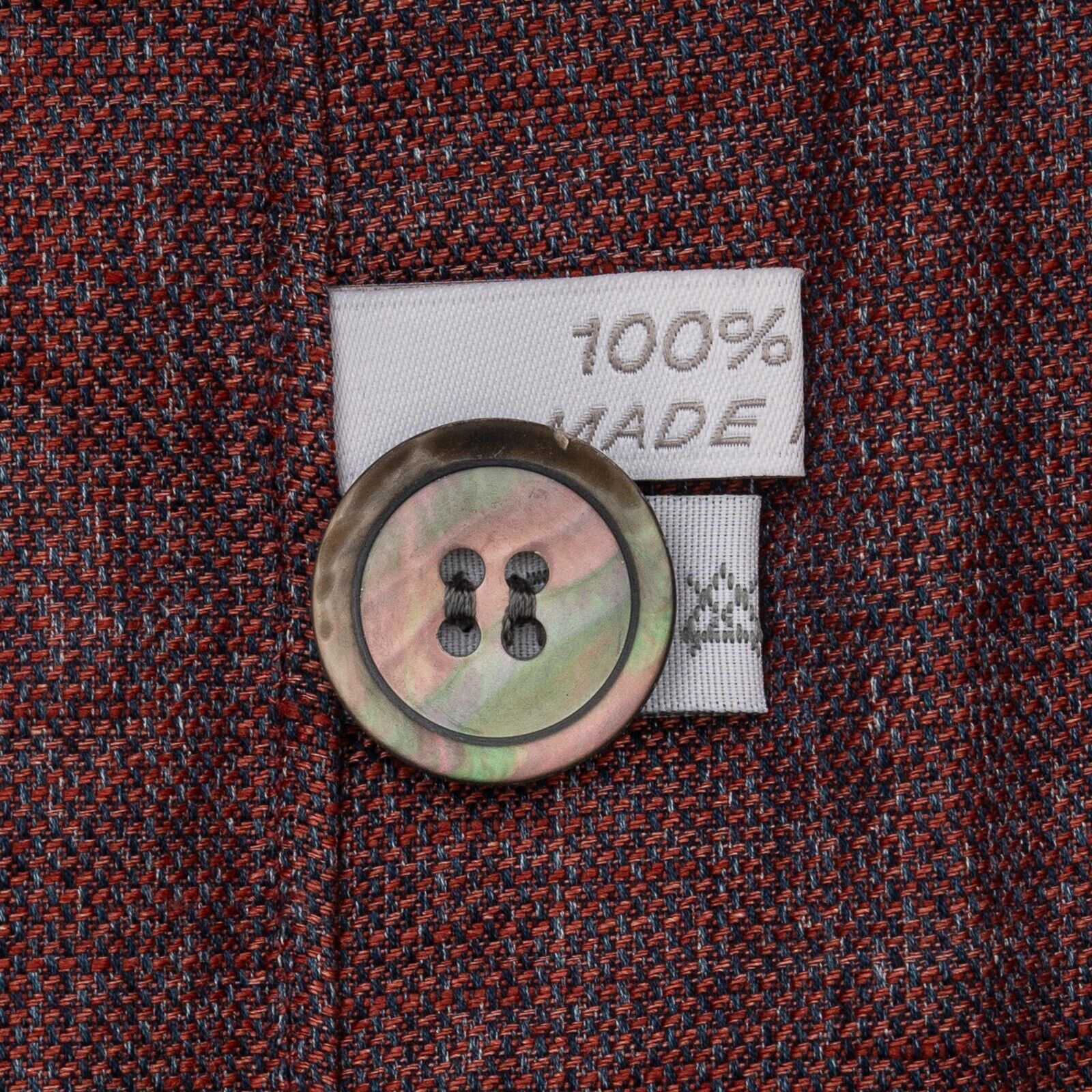 1400$ MAROL BOLOGNA Burgundy Sahariana Jacket Shirt 100% Irish Linen 15.75 - 40