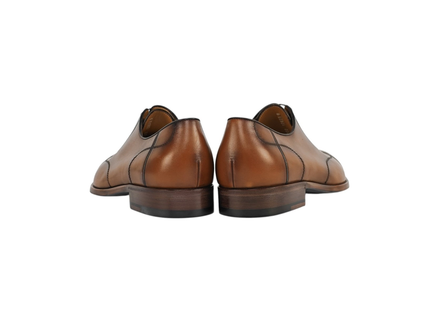 1200$ TESTONI Oxford Shoes Goodyear Welted Calf Caramel 8 UK / 9 US / 42 IT