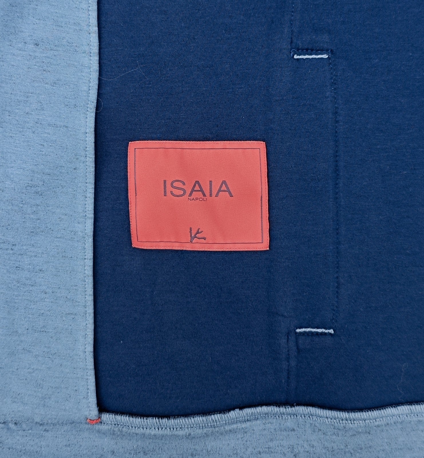 $2500 ISAIA NAPOLI Blue Tracksuit Jogging Jersey Cotton Size XXL