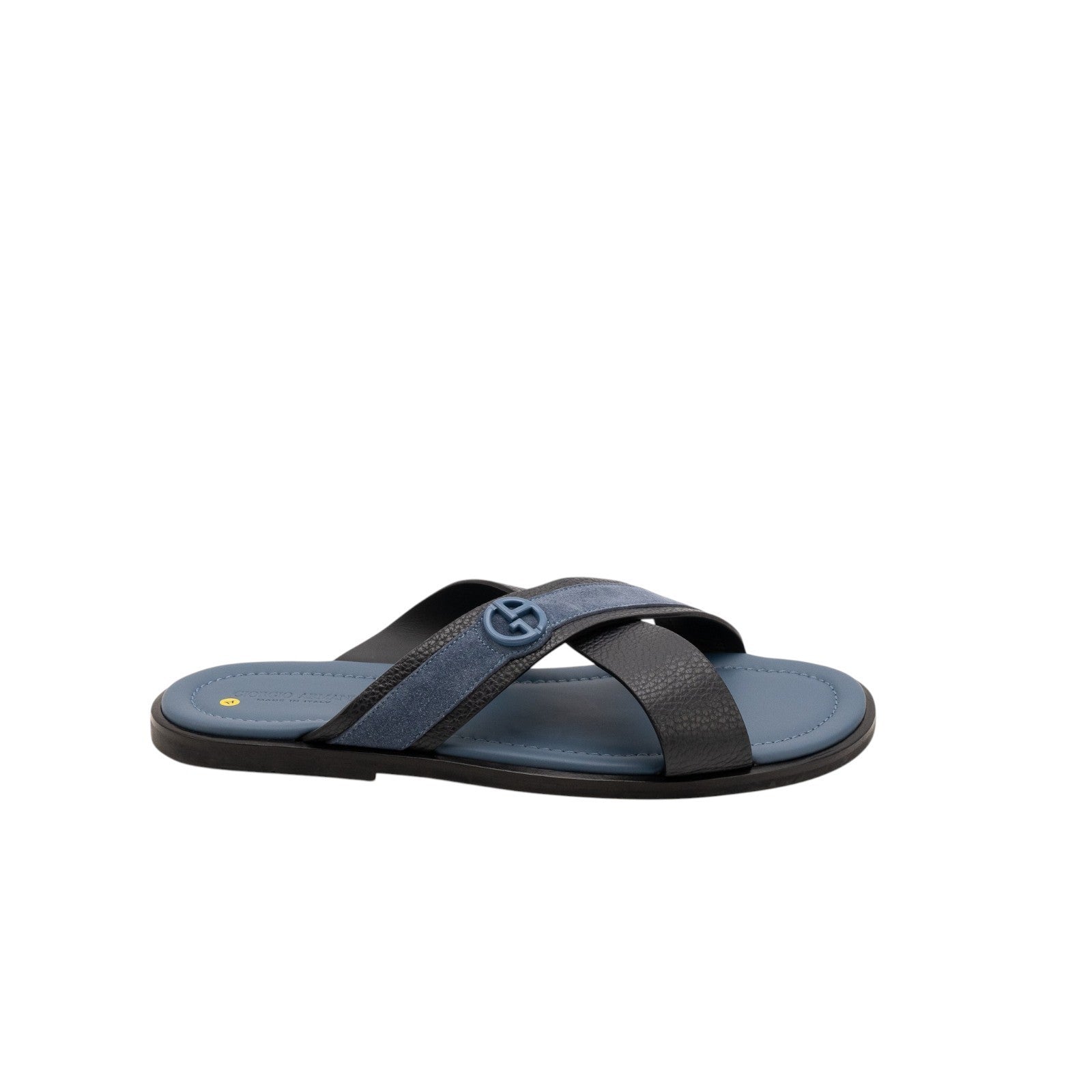970$ GIORGIO ARMANI Sandals Shoes Ocean Blue Suede Leather 9 UK / 10 US / 43 IT
