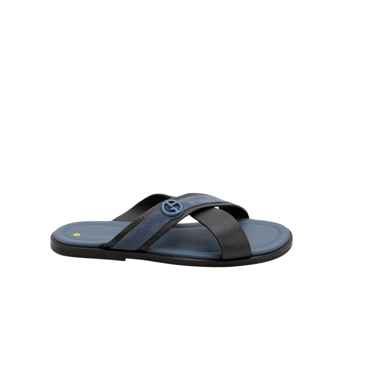 970$ GIORGIO ARMANI Sandals Shoes Ocean Blue Suede Leather 9 UK / 10 US / 43 IT
