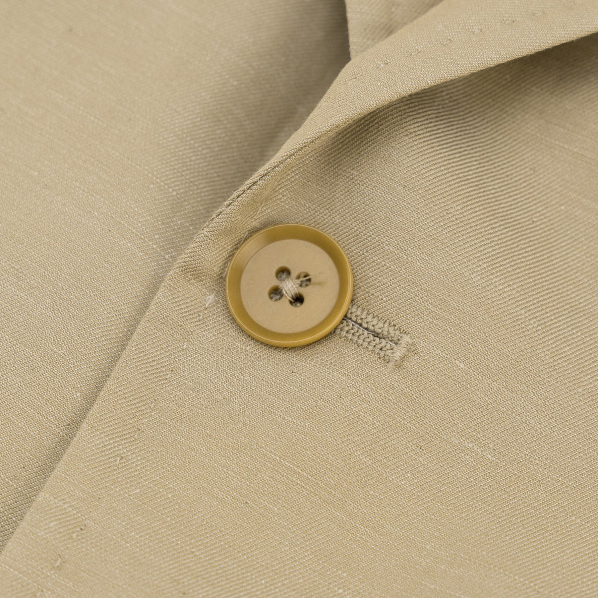 $5950 ISAIA NAPOLI "Capri" Light Beige Suit Cotton / Linen 36 US / 46 EU 8R