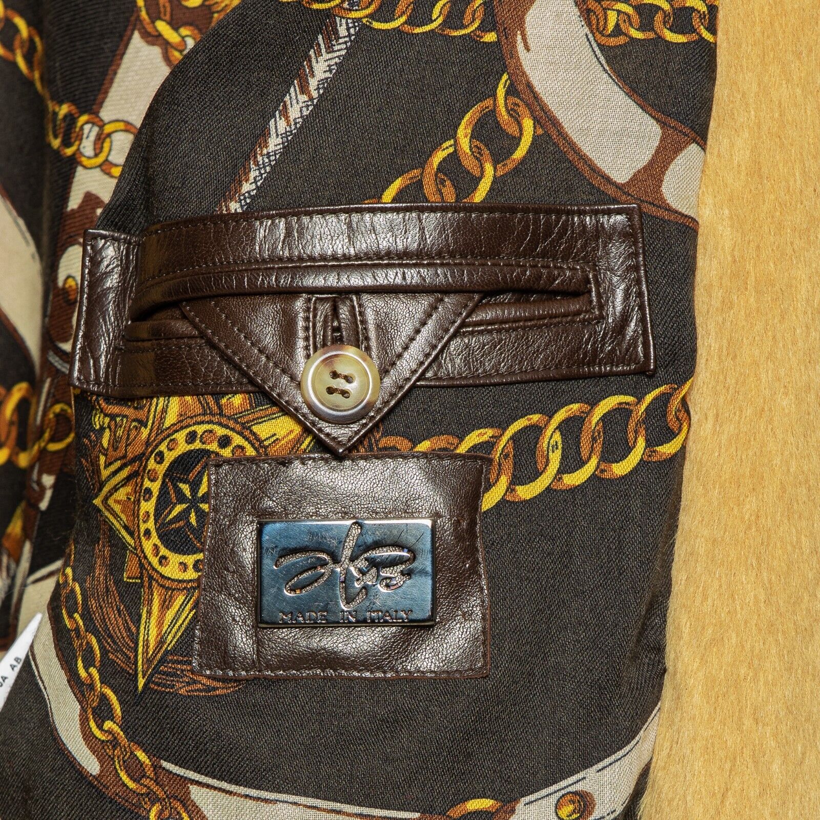 $4500 HETTABRETZ Bomber Jacket with Toggles Alpaca Hair Lambskin 42 US / 52 EU