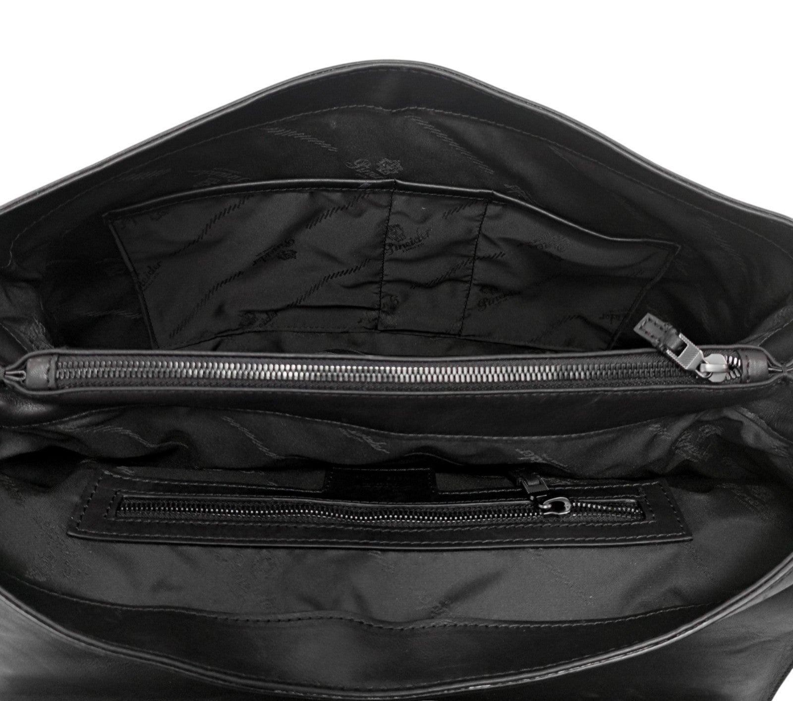 1220$ PINEIDER FIRENZE 1774 "Metro Smooth" Calf Briefcase Work Doctor Bag Black