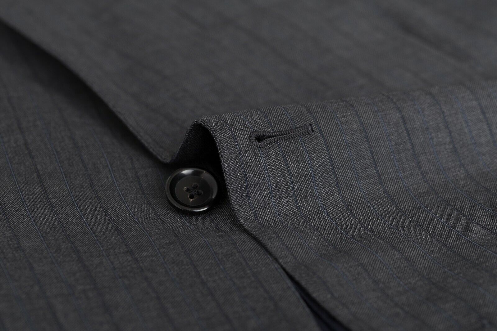 $3090 Belvest Fine Wool 130's Gray Striped Suit 50 US / 60 EU Drop 6R F/W 2018