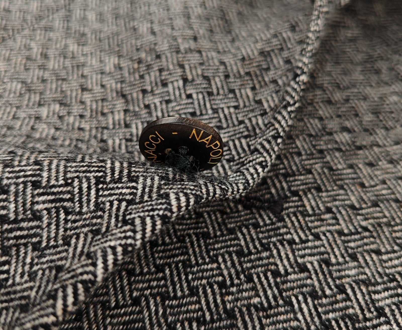 $2200 RUBINACCI NAPOLI Gray Jacket Blazer 100% Soft Cashmere Handmade in Napoli