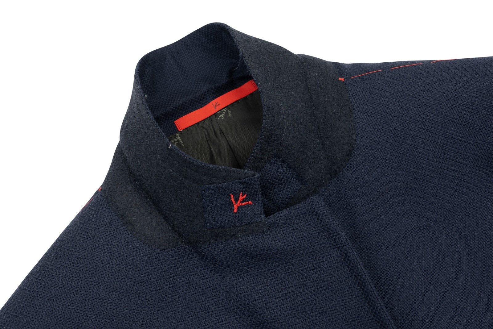 $5200 ISAIA NAPOLI "Capri" Solid Blue Navy Jacket Sport Coat Knit Wool