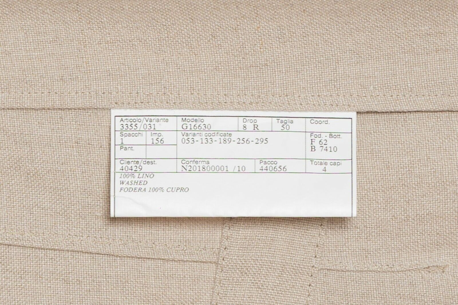 1800$ BELVEST Jacket Beige Solid Pure Washed Linen Drop 8 JACKETINTHEBOX Edition