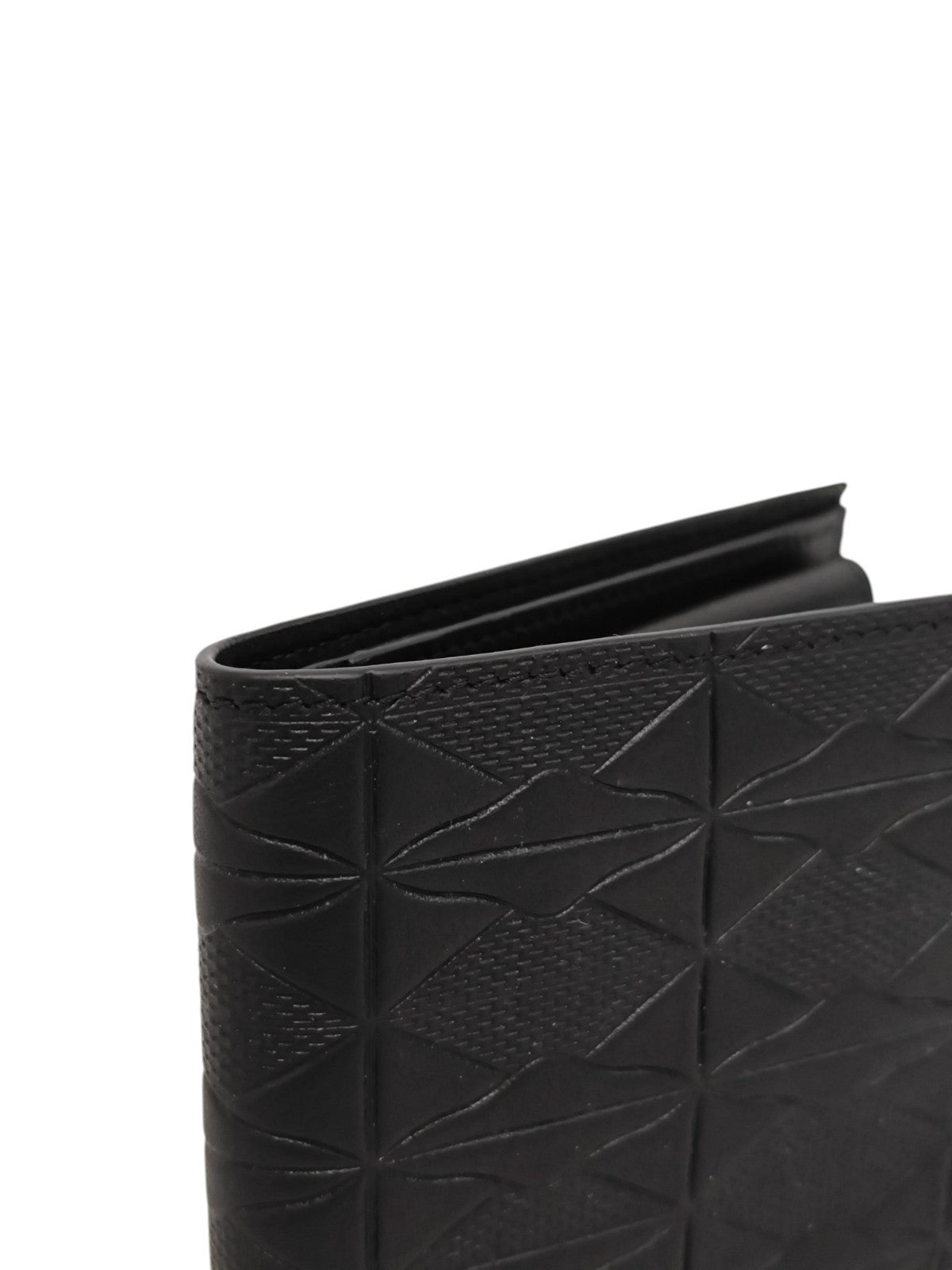 350$ PINEIDER FIRENZE 1774 Embossed Leather Bifold Wallet Black