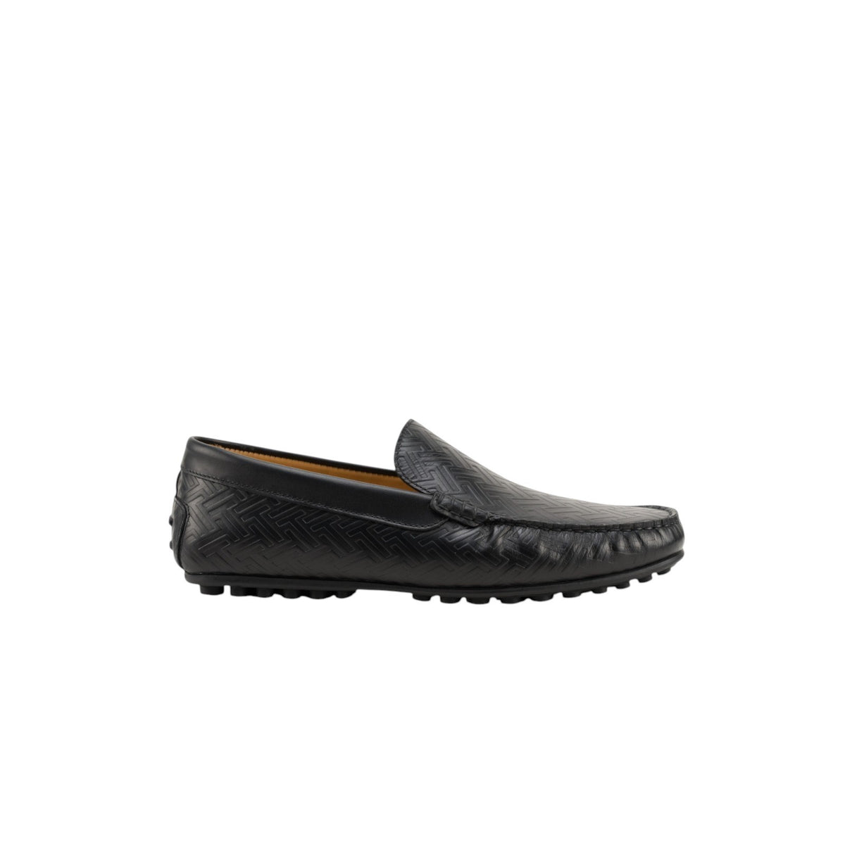 1200$ TESTONI "Portocervo" Driver Loafer Shoes Calf Black 8 UK / 9 US / 42 IT