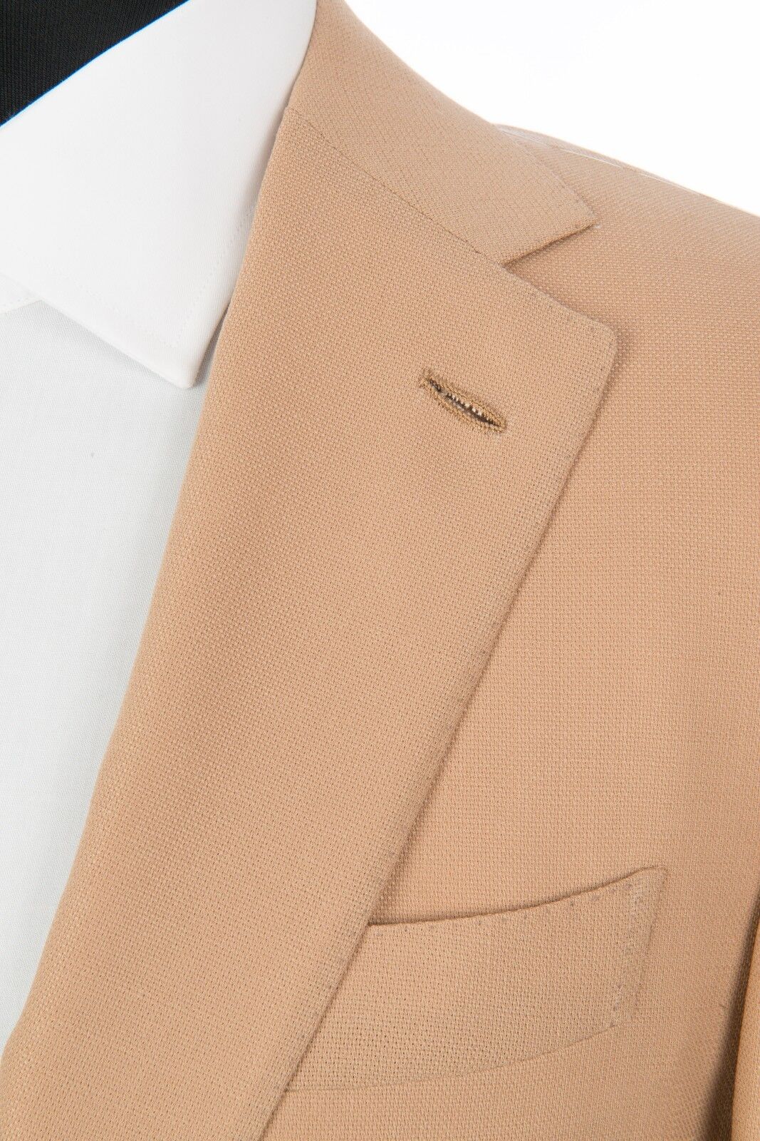 $2149 D'AVENZA Camel Fine Wool Jacket Blazer Hand-Sewn in Italy 40 US 50 EU