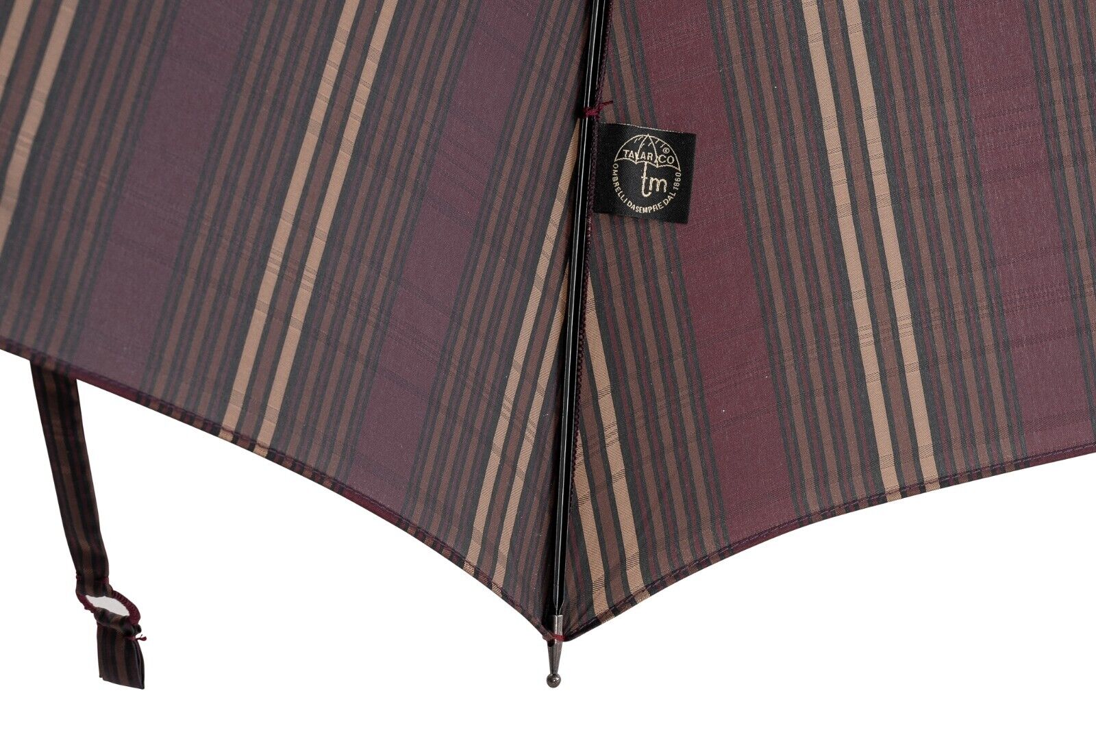 MARIO TALARICO NAPOLI Plaid Umbrella Handmade Real "OSTRICH" Handle