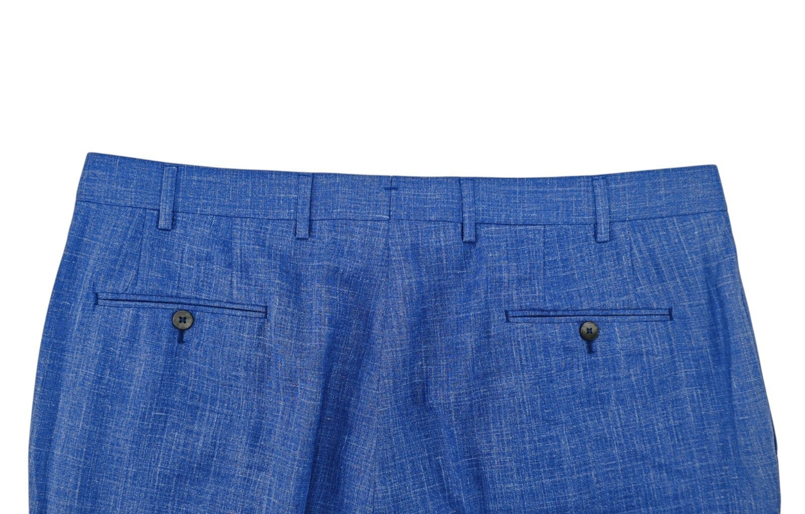1550$ ISAIA Hand-Sewn Tapered Dress Pant Wool Linen Silk 42 US / 58 EU 8R