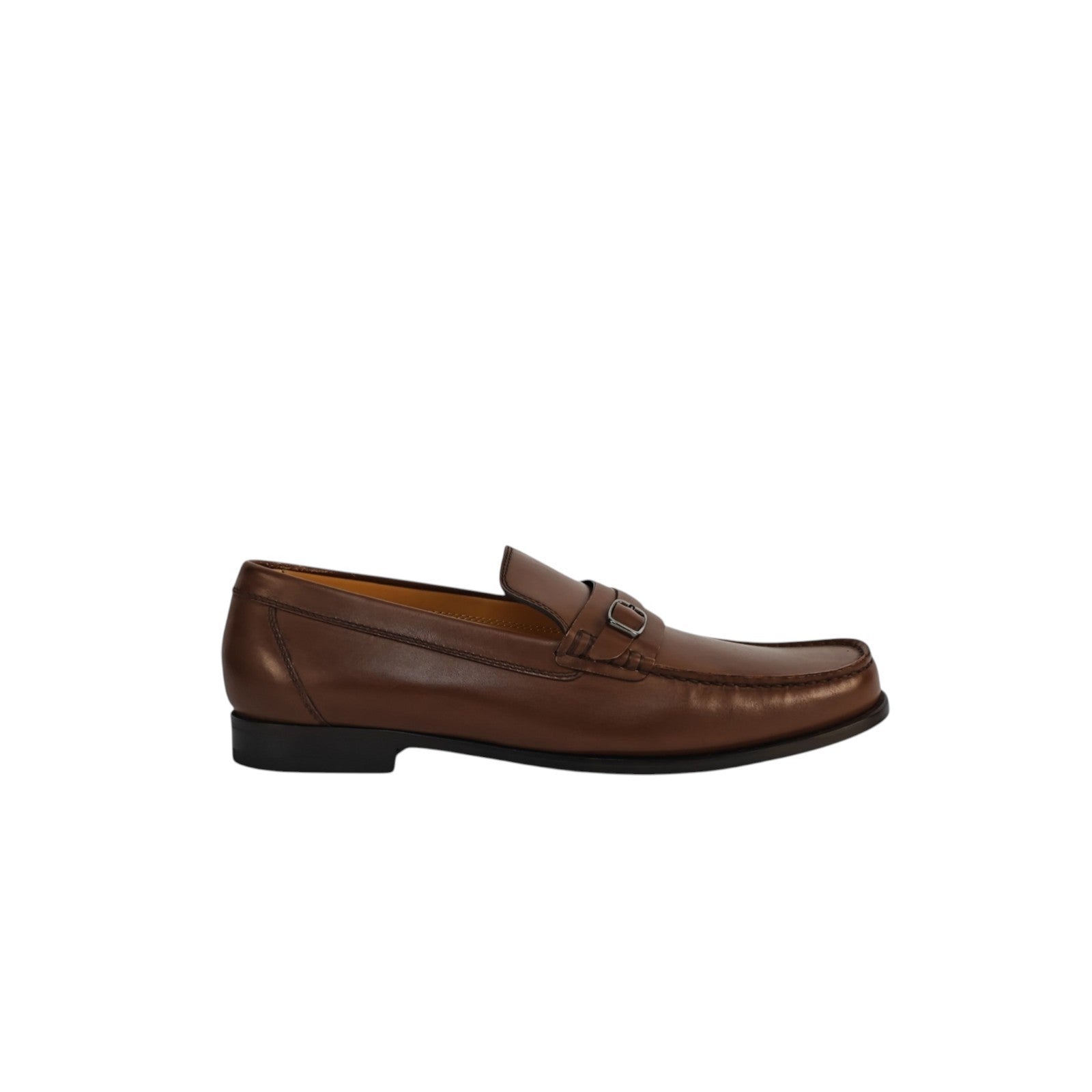 1250$ TESTONI "Bracciano" Chestnut Loafer Shoes Top Calf 8 UK / 9 US / 42 IT