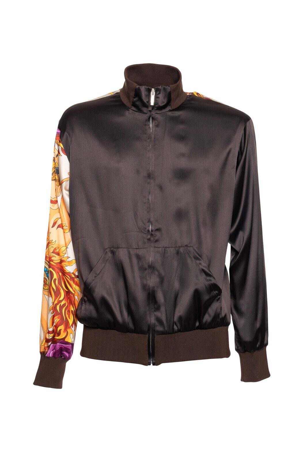 3500$ ITALO FERRETTI Tracksuit Jogging Suit "ACE OF SPADE" 100% Silk Size L