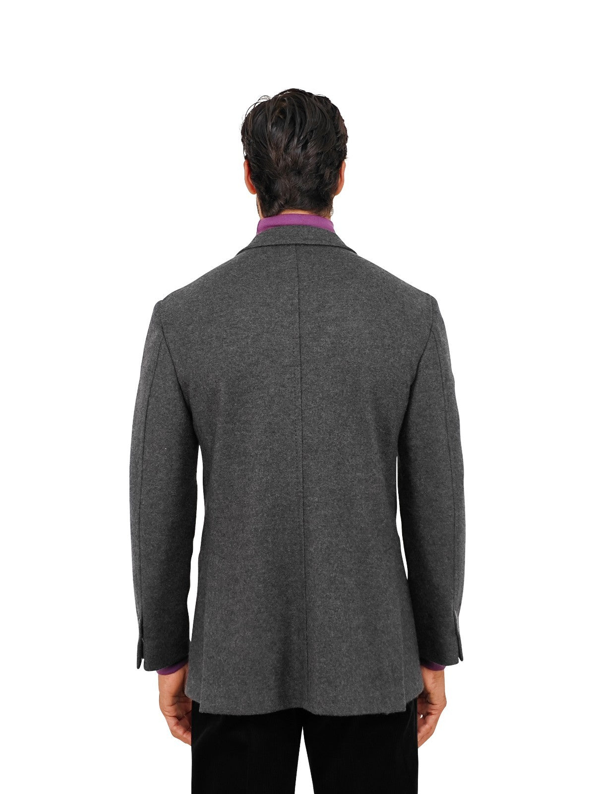 $2600 RUBINACCI NAPOLI Gray Unlined Jacket Blazer 100% Cashmere Made in Napoli