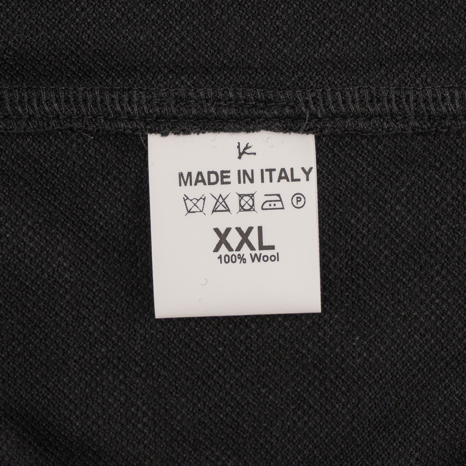 1200$ ISAIA NAPOLI "Iconico" Black Knit Polo Sweater Wool Hand-Sewn XXL