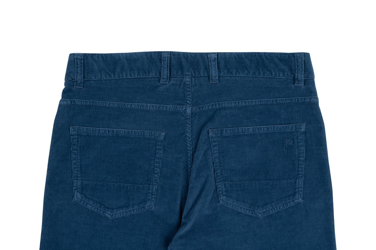 690$ ISAIA NAPOLI Blue Chino 5 Pockets Trousers Pant Corduroy Cotton