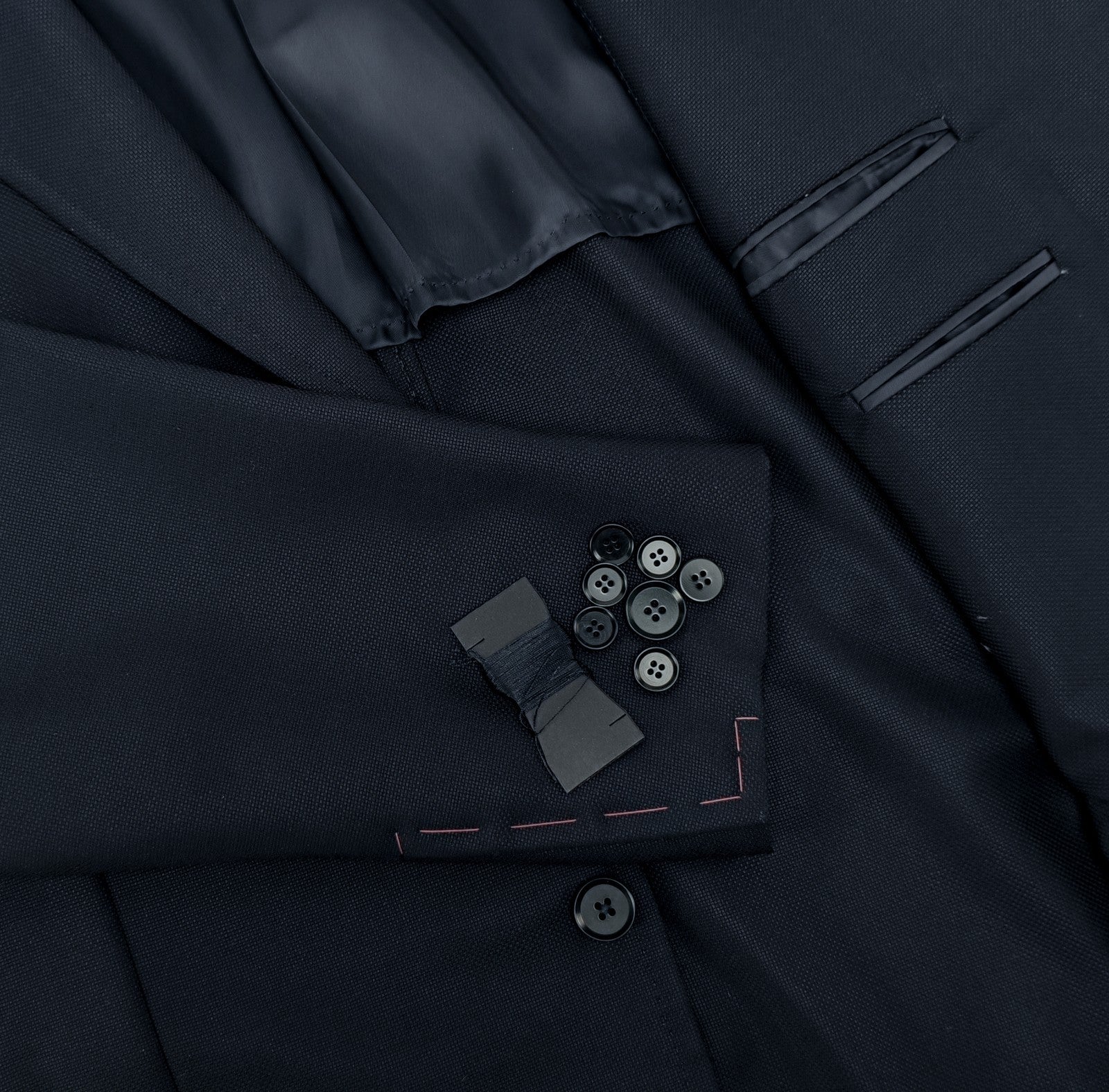 $5725 ISAIA "Capri" Blue Midnight Jacket Sport Coat Fine Wool 120's 48 US 58 EU