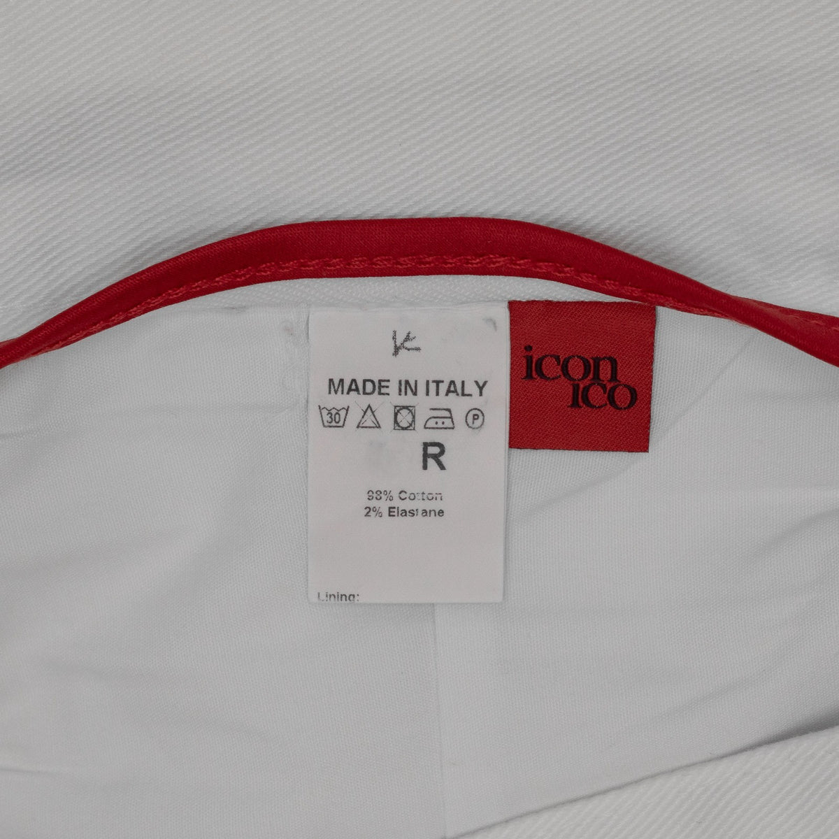 715$ ISAIA NAPOLI "Iconico" White 5 Pockets Pant Cotton Slim Fit 34 US/50 EU
