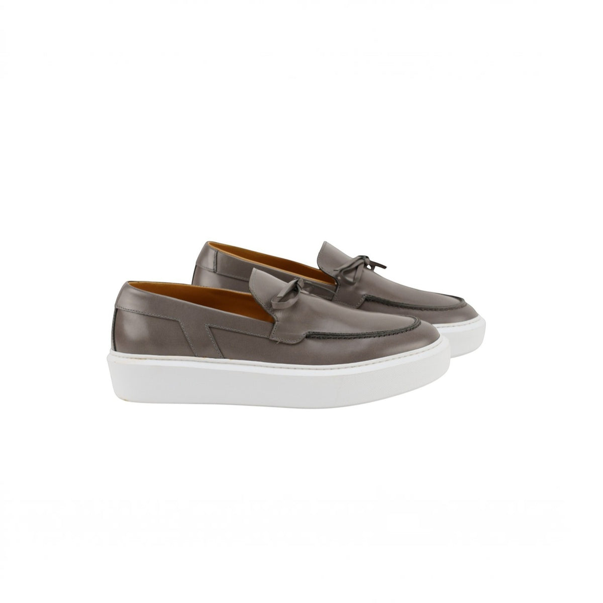 TESTONI "Paestum" Sneaker Shoes Burnished Calf Taupe 5 UK / 6 US / 39 IT