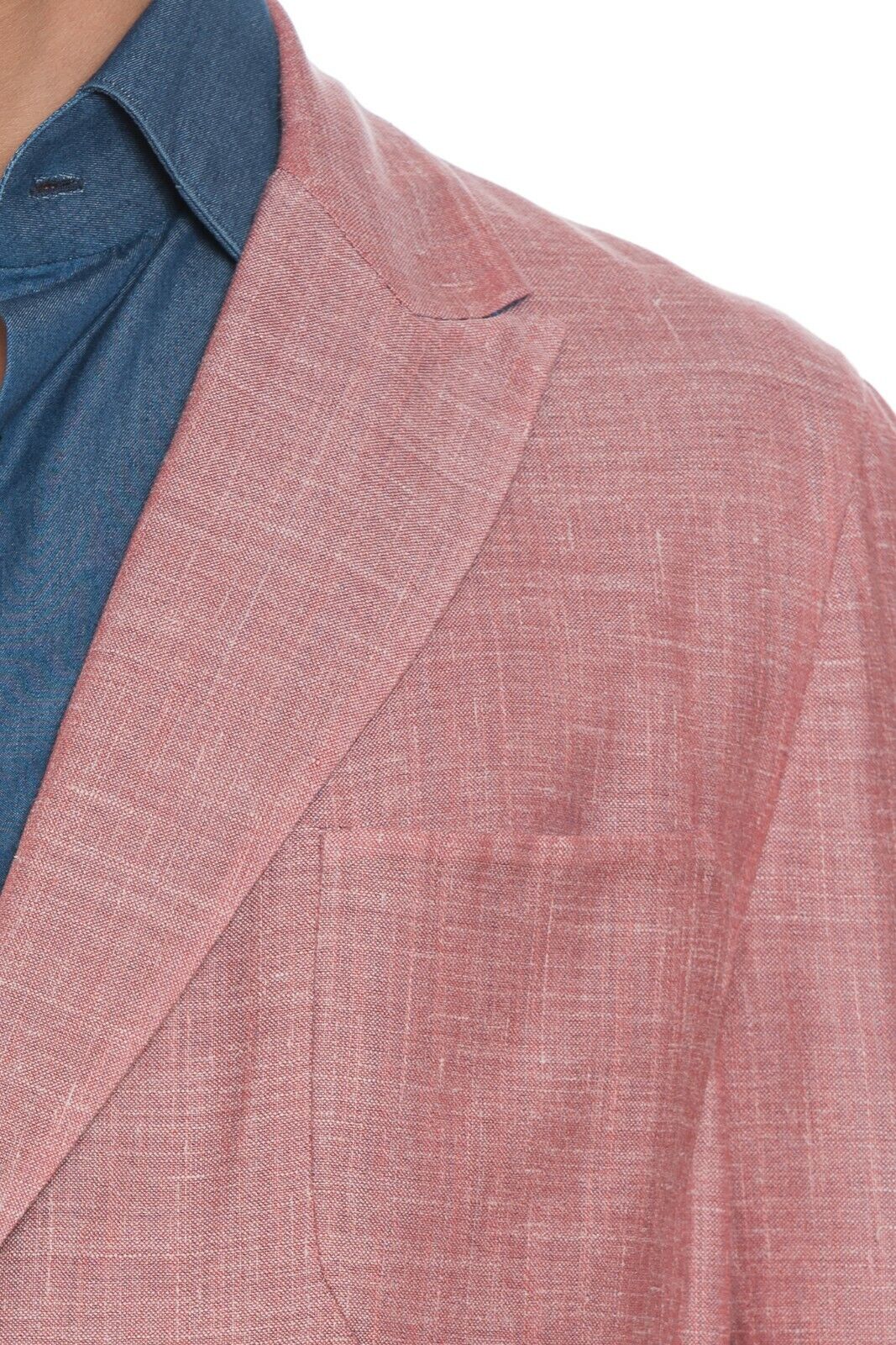 2380$ BELVEST Reversible Jacket Wool Silk Linen Blue / Pink 40 US / 50 EU 8R