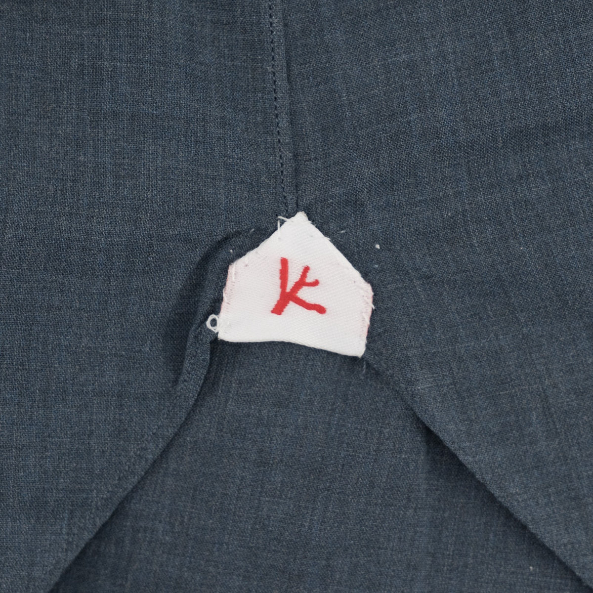 730$ ISAIA NAPOLI "Mix" Hand-Sewn Dress Shirt Blue Fine Cotton 16 - 41