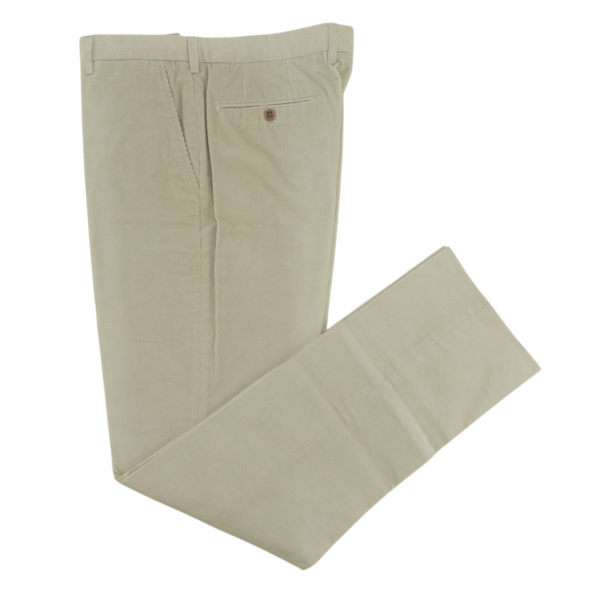 780$ ETRO MILANO Ivory Corduroy Cotton Pant Straight Leg 36 US / 52 EU