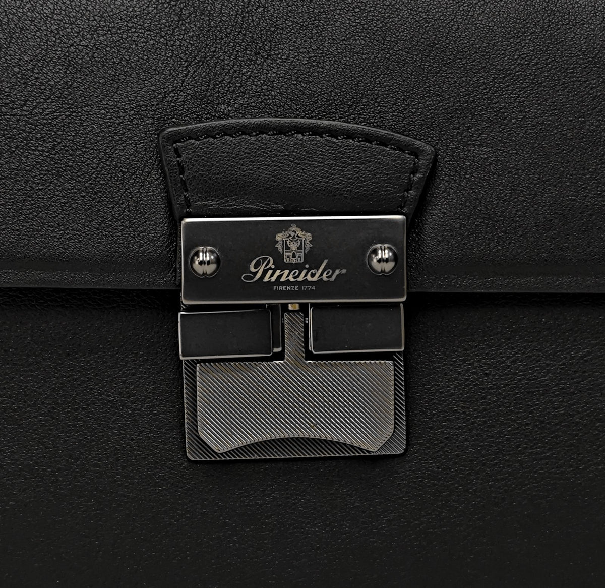 2200$ PINEIDER FIRENZE 1774 Black Calf Multiple Backpack Travel Weekender XL
